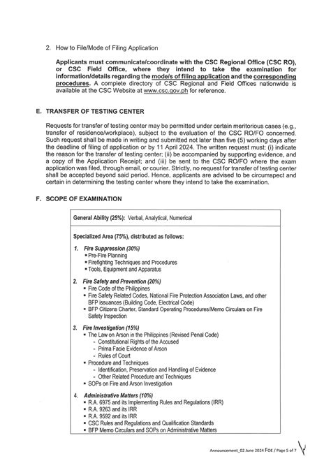Examination Announcement No. 01 s. 2024 .